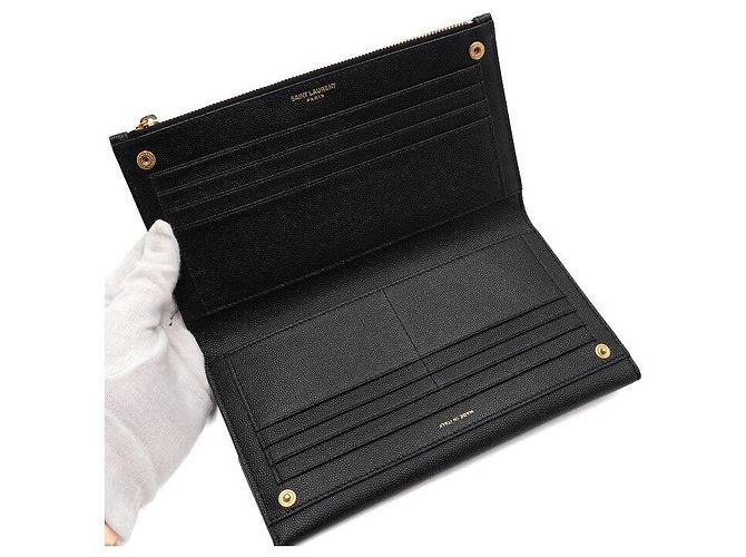 Saint Laurent Monogram Envelope Uptown Flap Long Wallet - Ansicht 6