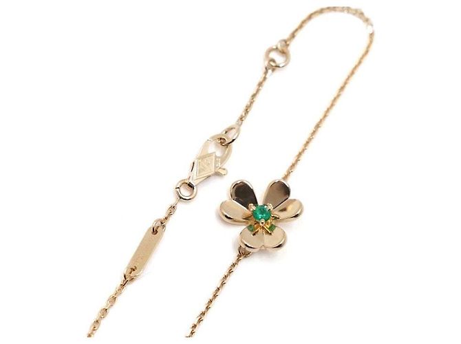 Van Cleef & Arpels Bracciale Mini Pre-Ball Smeraldo Oro Giallo - vista 2