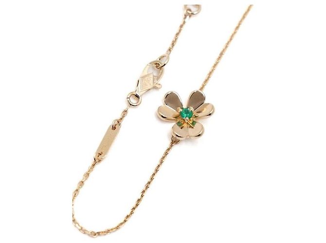 Van Cleef & Arpels Bracciale Mini Pre-Ball Smeraldo Oro Giallo - vista 3