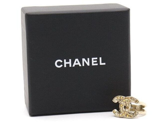 Chanel Crystal CC Logo Ring Größe Season Mehrfarben - Ansicht 7