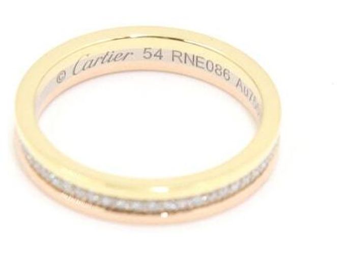 Cartier Dreifarbiges Gold Trinity Vendôme Ehering Mehrfarben - Ansicht 4