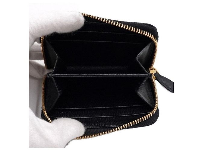 Prada Porte-cartes zippé en Saffiano - vue 5