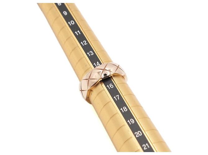 Chanel Anello Small Coco Crush trapuntato Misura Marrone - vista 4
