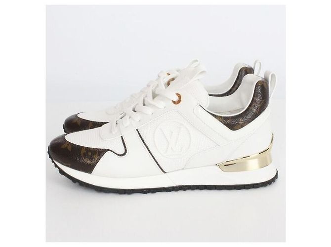 Louis Vuitton Runaway Sneaker mit goldener Hardware Weiß - Ansicht 3