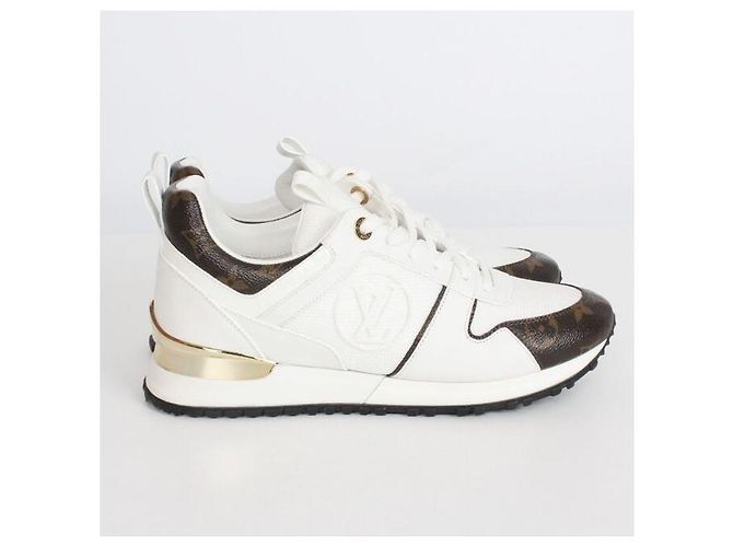Louis Vuitton Runaway Sneaker mit goldener Hardware Weiß - Ansicht 4