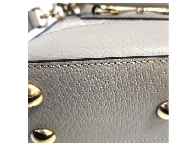 Gucci Beige GG Supreme Mini Top Handle Crossbody Bag mit Horsebit Braun - Ansicht 7