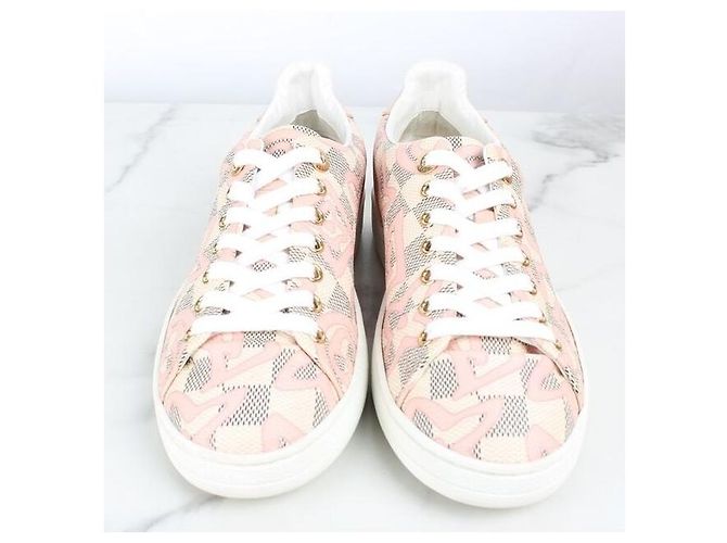 Louis Vuitton Sneakers Damier Azur Tahitienne Marrone - vista 3
