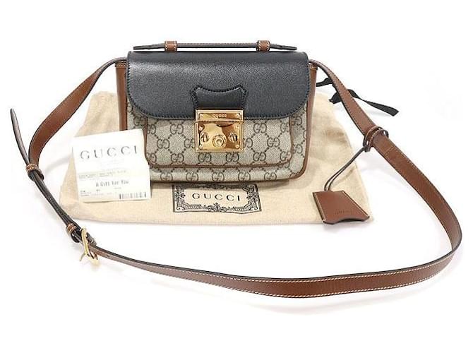 Gucci Mini Padlock Top Handle Braun - Ansicht 2