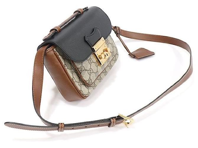 Gucci Mini Padlock Top Handle Braun - Ansicht 3