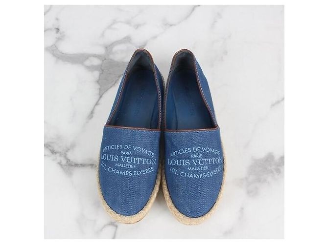 Louis Vuitton Sunrise Canvas Espadrilles Blue Blau - Ansicht 6