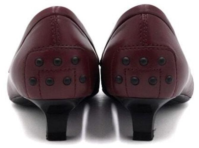 Tod's Décolleté in pelle bordeaux da donna - vista 6
