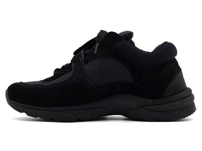 Chanel Sneakers Cruise in scamosciato per donna con logo CC nero - vista 4