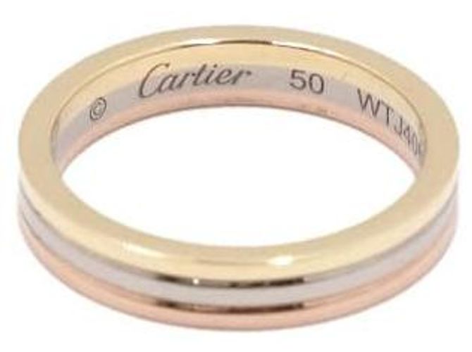 Cartier Dreifarbig goldener Ehering - Ansicht 3