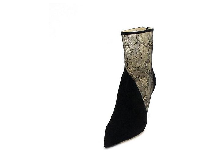 Jimmy Choo Botas de ante negro para mujer - vista 2