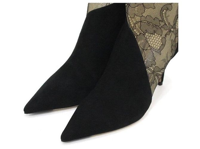 Jimmy Choo Botas de ante negro para mujer - vista 6