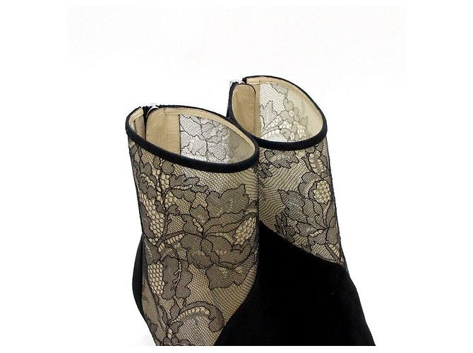 Jimmy Choo Botas de ante negro para mujer - vista 7