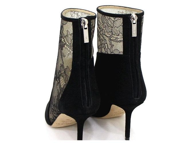 Jimmy Choo Botas de ante negro para mujer - vista 8