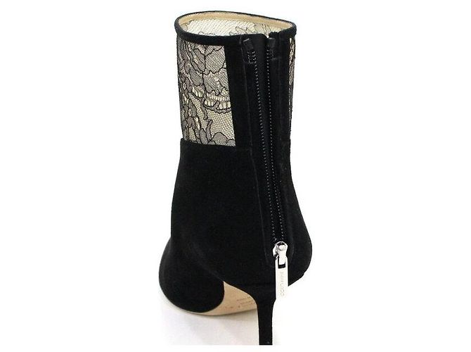 Jimmy Choo Botas de ante negro para mujer - vista 9