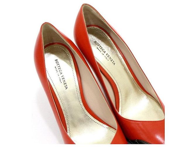 Bottega Veneta Décolleté bicolore in pelle da donna Rosso - vista 6