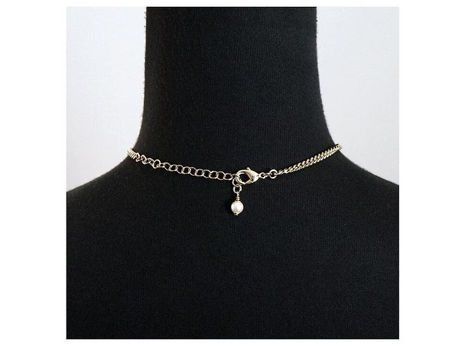 Chanel Collana da donna con logo CC, cuore nero e perle di cristallo Multicolore - vista 5