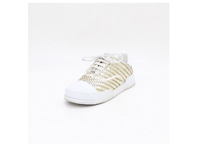 Dior Sneaker intrecciate dorate da donna D'oro - vista 2