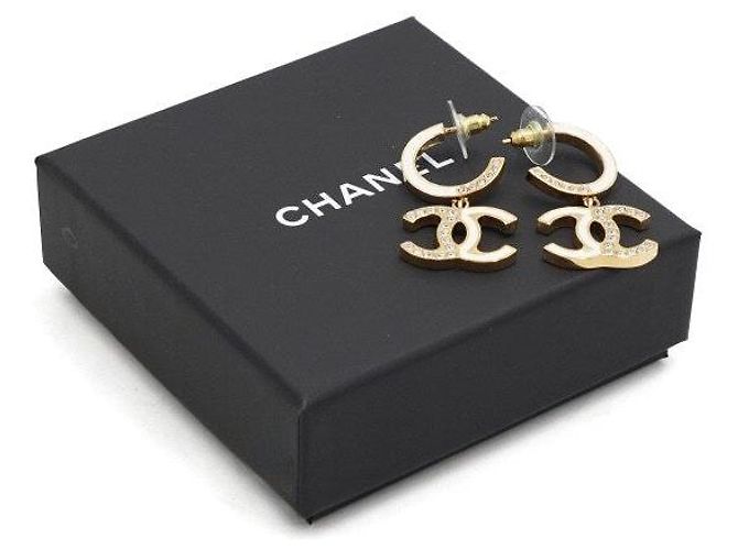 Chanel Orecchini CC Crystal Black White Season Bianco - vista 5