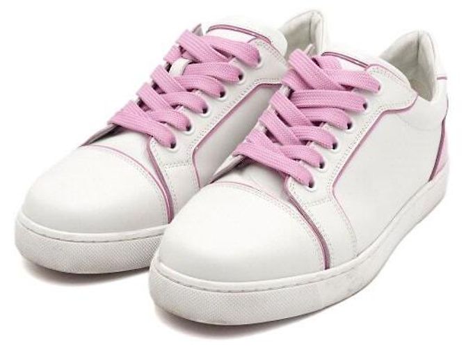 Christian Louboutin Sneaker in pelle Fun Vieira da donna Argento - vista 3