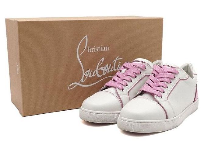 Christian Louboutin Sneaker in pelle Fun Vieira da donna Argento - vista 7