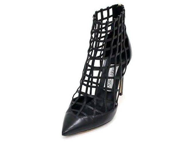 Jimmy Choo Rome High Heels Damenschuhe aus schwarzem Leder - Ansicht 2