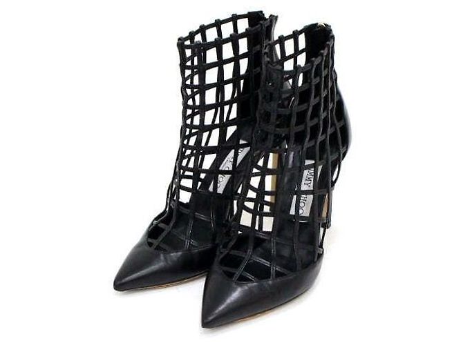 Jimmy Choo Rome High Heels Damenschuhe aus schwarzem Leder - Ansicht 3
