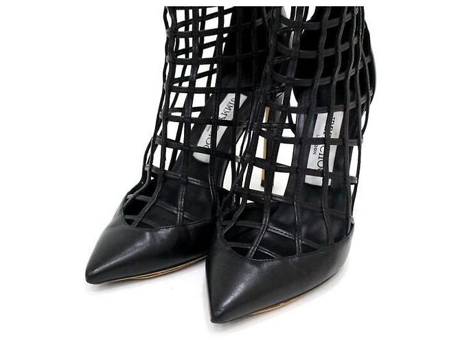 Jimmy Choo Rome High Heels Damenschuhe aus schwarzem Leder - Ansicht 6
