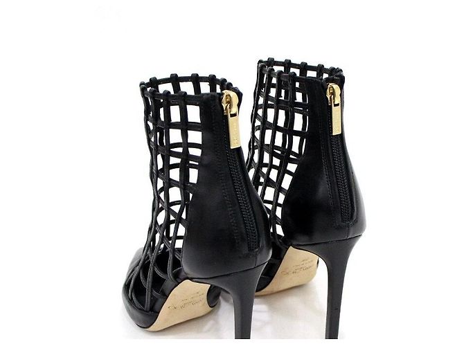 Jimmy Choo Rome High Heels Damenschuhe aus schwarzem Leder - Ansicht 7