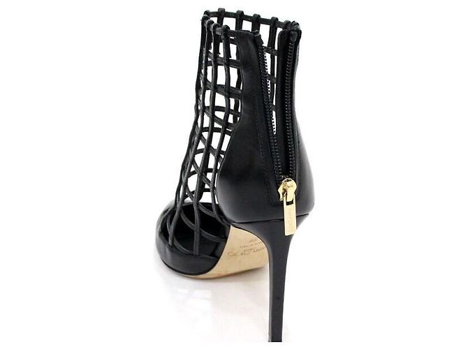 Jimmy Choo Rome High Heels Damenschuhe aus schwarzem Leder - Ansicht 8