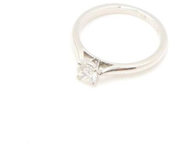 Cartier Platin Solitär Diamant Ehering Größe Silber - Ansicht 2