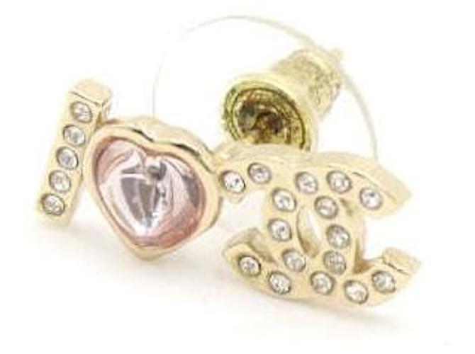 Chanel Orecchini Love Coco Heart Crystal Multicolore - vista 2
