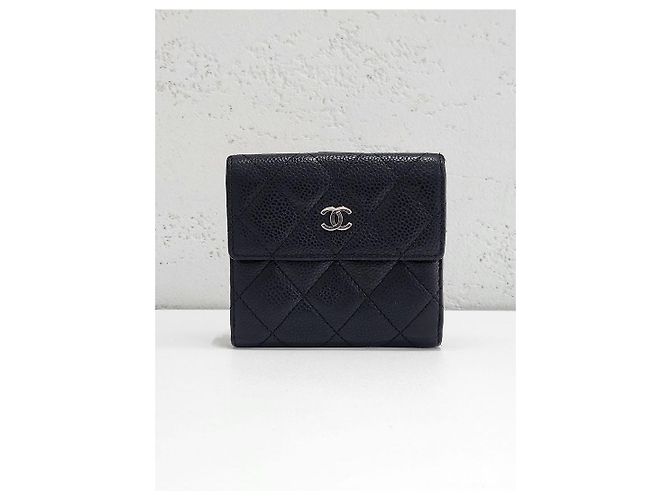 Chanel Classic Caviar Silver Hardware Wallet Silvery - view 2