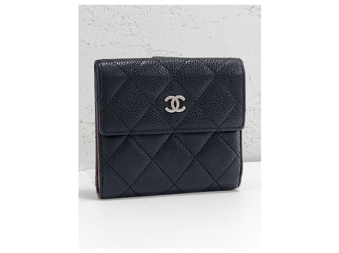 Chanel Classic Caviar Silver Hardware Wallet Silvery - view 4