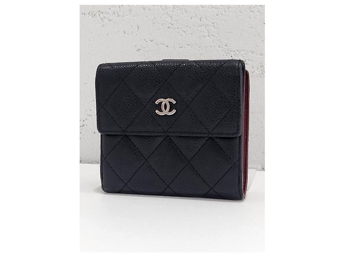 Chanel Classic Caviar Silver Hardware Wallet Silvery - view 5