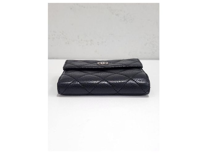 Chanel Classic Caviar Silver Hardware Wallet Silvery - view 7