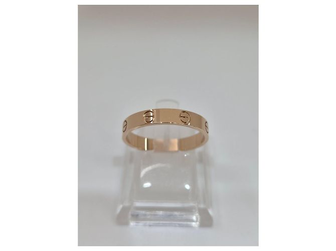 Cartier Small Pink Gold Ring Size Full Set - view 3