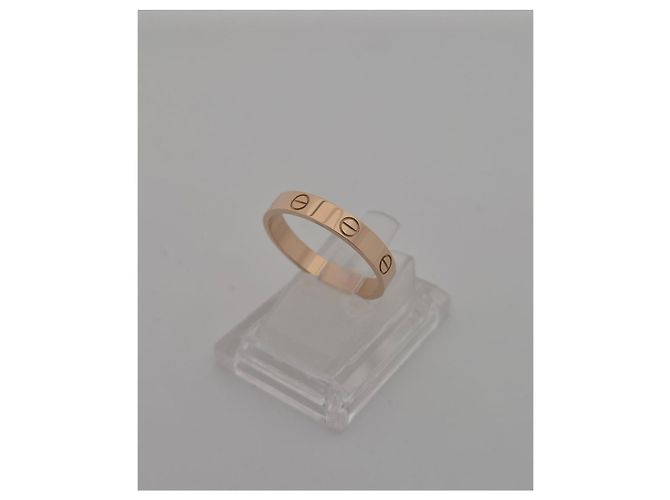 Cartier Small Pink Gold Ring Size Full Set - view 5