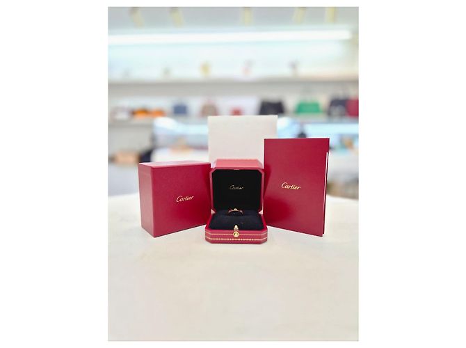 Cartier Small Pink Gold Ring Size Full Set - view 9