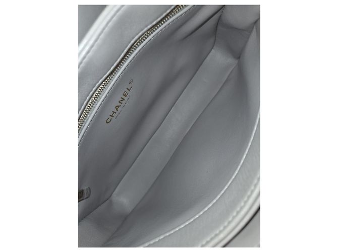 Chanel Borsa a Spalla Trendy CC Small Gold Chain Grigio Chiaro Marrone - vista 9