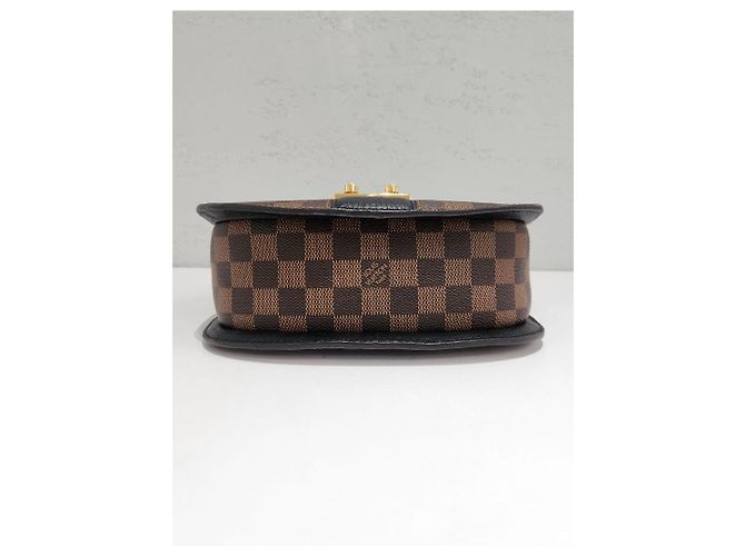 Louis Vuitton Borsa a tracolla Damier Ebene White Argento - vista 7