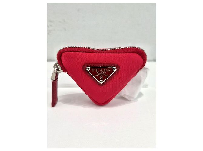Prada Pochette portachiavi in nylon con logo triangolare New Item Multicolore - vista 2