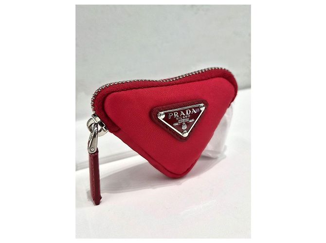 Prada Pochette portachiavi in nylon con logo triangolare New Item Multicolore - vista 4