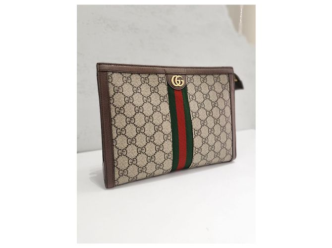 Gucci Clutch Ophidia GG Supreme Multicolore - vista 3