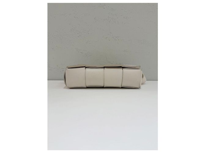 Bottega Veneta Mini Cassette Bag aus Leder Weiß - Ansicht 6