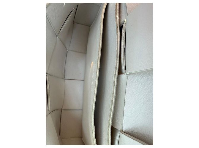 Bottega Veneta Mini Cassette Bag aus Leder Weiß - Ansicht 7
