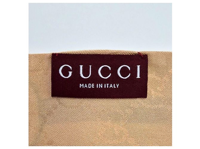 Gucci Sciarpa in seta rosa chiaro con morsetto - vista 4
